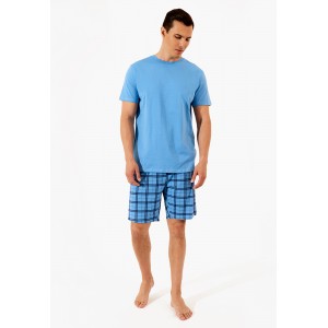 Купить Комплект муж (шорты + футболка (фуфайка) Tamir_3 синий Pajamas