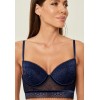 Бюстгальтер жен. Saravena темно-синий Balconette bra