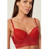 Бюстгальтер жен. Saravena красный Balconette bra