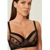 Бюстгальтер жен. Inza черный Balconette bra