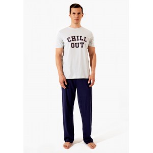 Комплект муж (брюки + футболка (фуфайка) Koddy_11 серый Pajamas