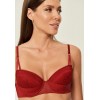 Бюстгальтер жен. Tebaida бордовый Balconette bra