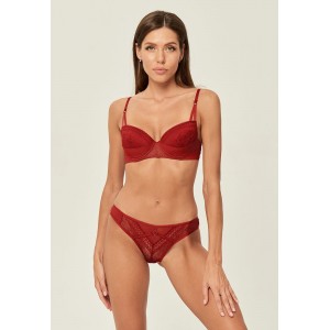 Бюстгальтер жен. Tebaida бордовый Balconette bra